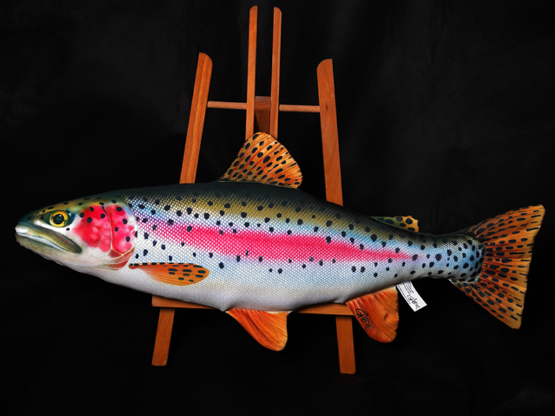 Rainbow best sale trout pillow